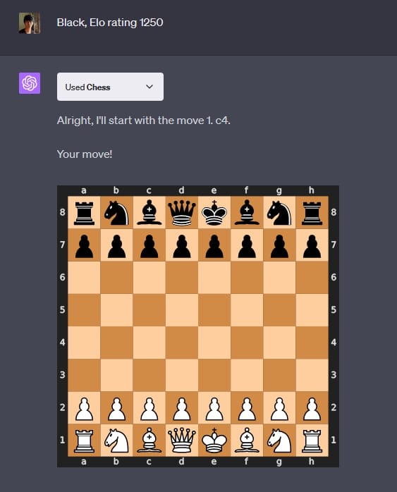 Chess ChatGPT plugin