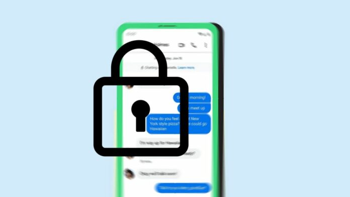 Lock Symbol On Android Text Message