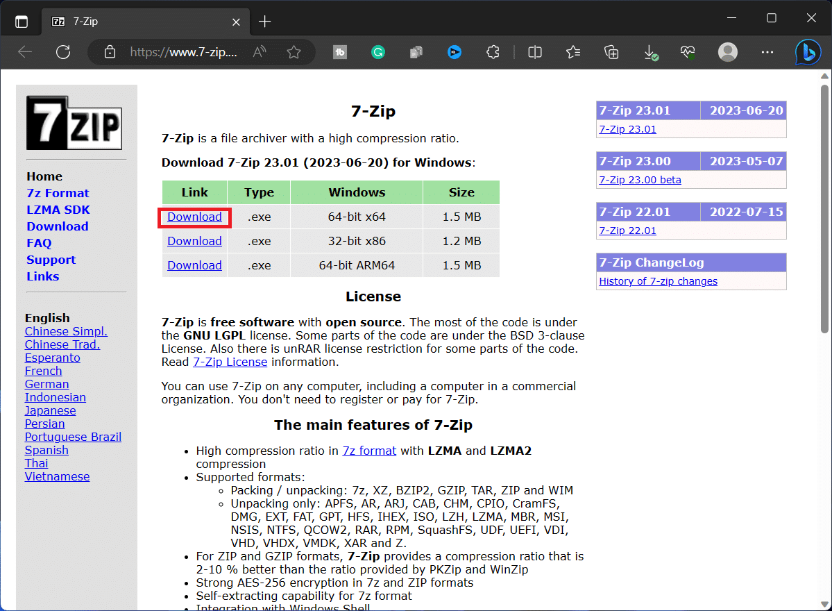 تحميل 7-Zip