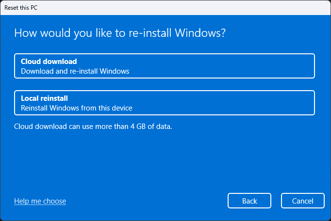 Re-Install Windows