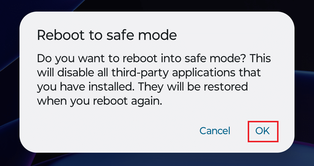 Reboot To Safe Mode