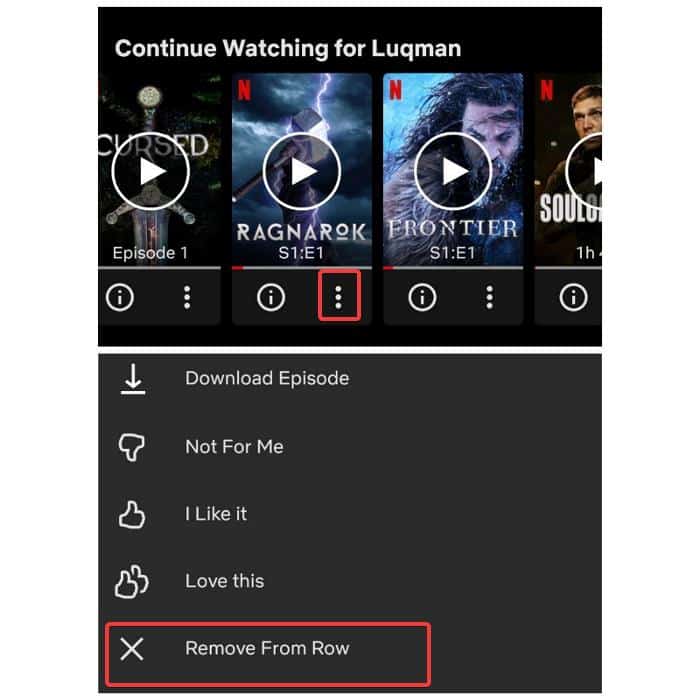 Remove titles from Continue Watching