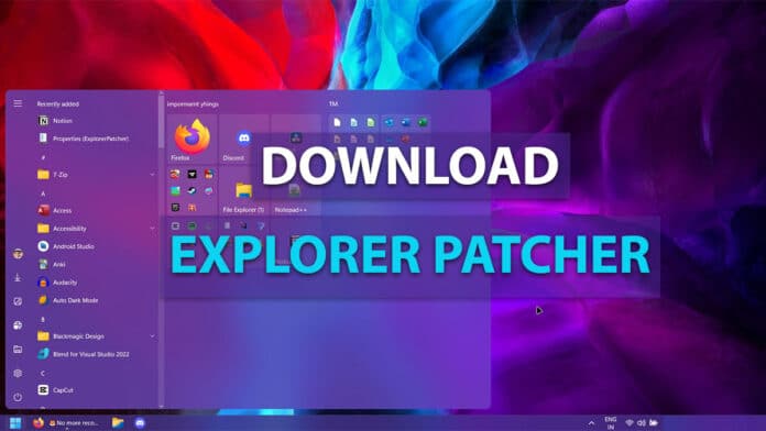 Download ExplorerPatcher