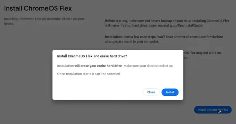 Download ChromeOS Flex ISO for Windows & Mac