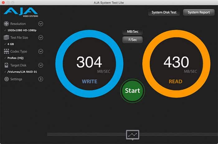 AJA System Test