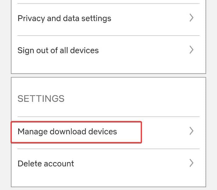 Manage download devices