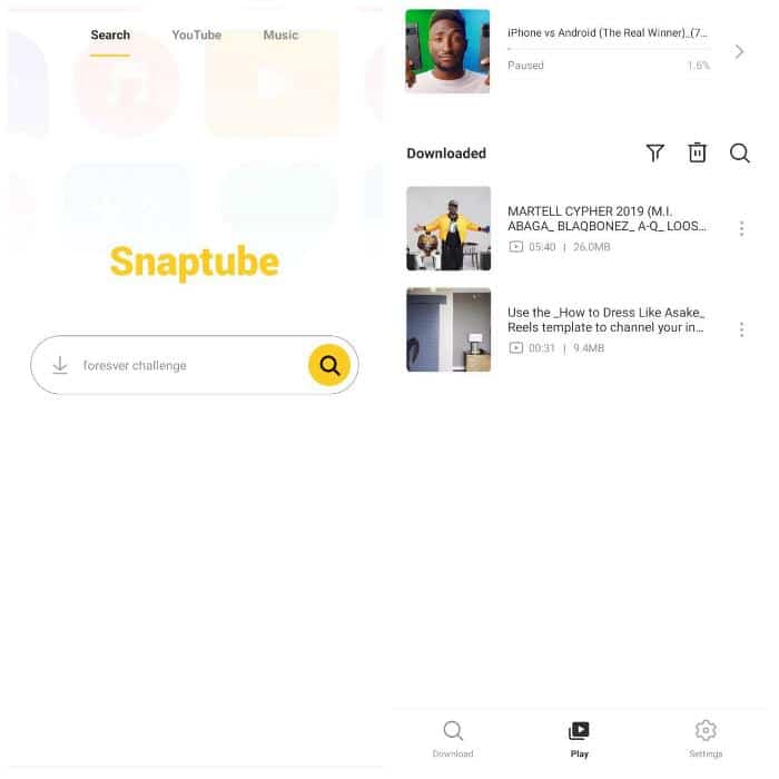 Snaptube - free YouTube downloader app