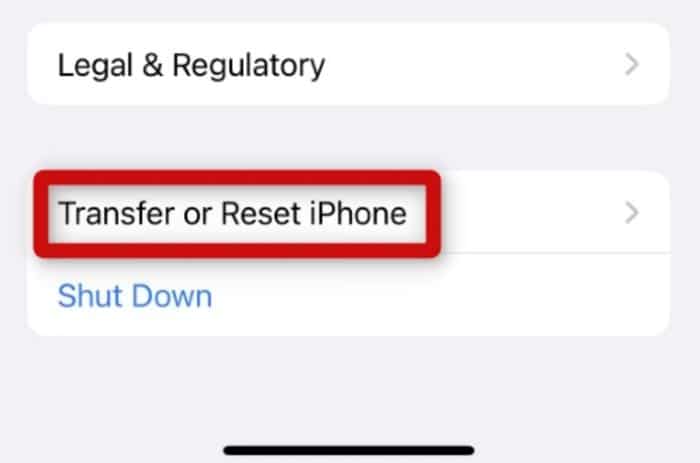 Reset Network Settings