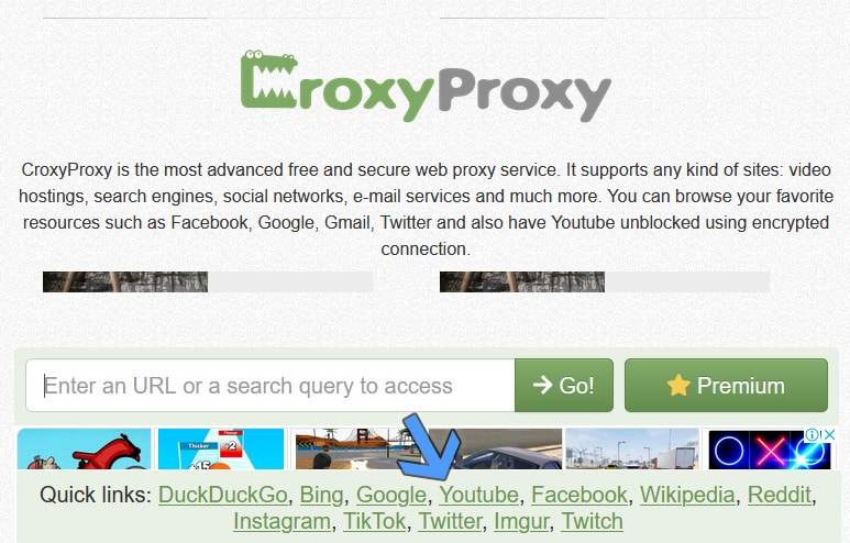 Croxproxy Youtube to watch videos