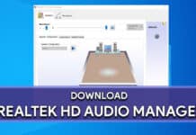 Download realtek HD Audio manager