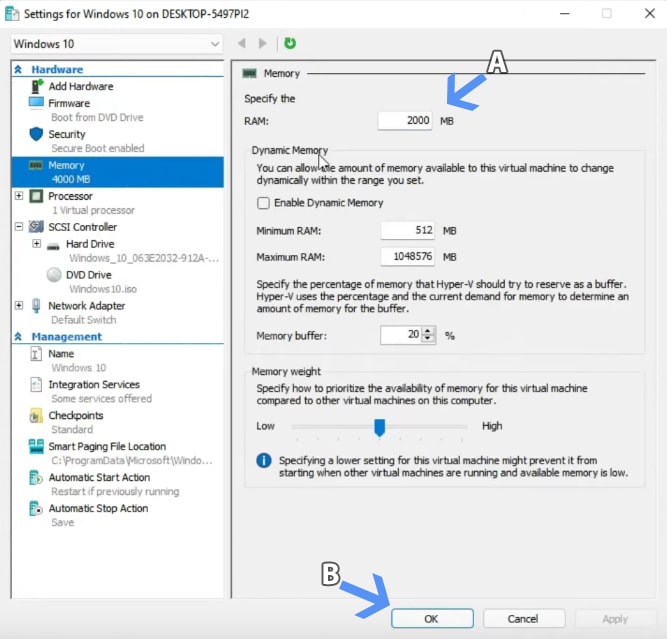 Solve high Vmmem memory and CPU usage