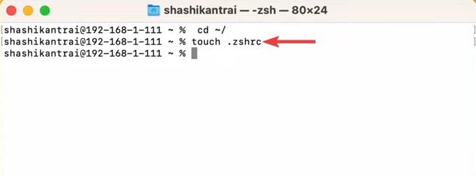 Fix Zsh command not found error on macos