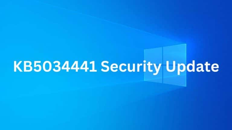 KB5034441 Security Update