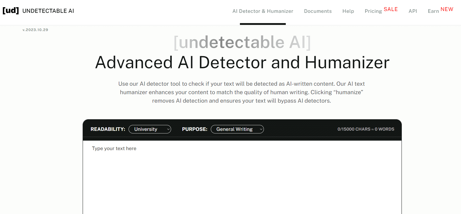 Undetectable AI