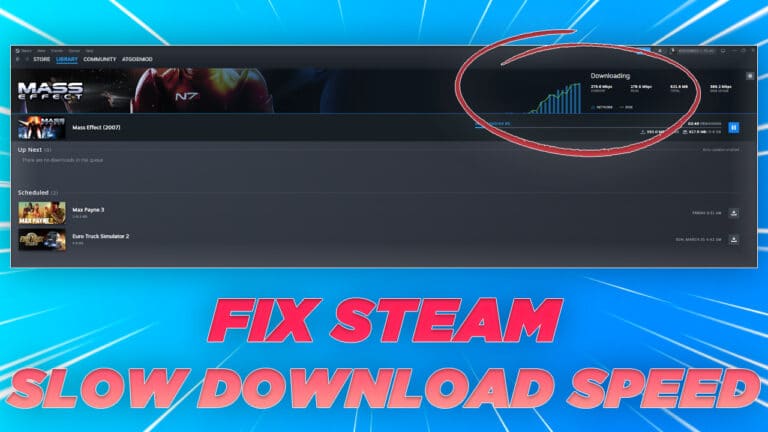 STEAM SLOW DOWNLOAD SPEED