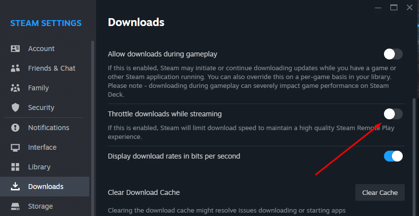 Throttle Download While Streaming