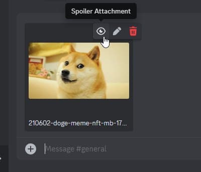 Add spoiler tag to image
