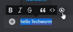 Discord spoiler tag from menu