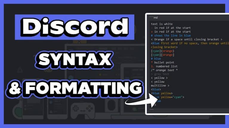 Discord text formatting and commands