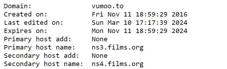 Vumoo.to shutdown