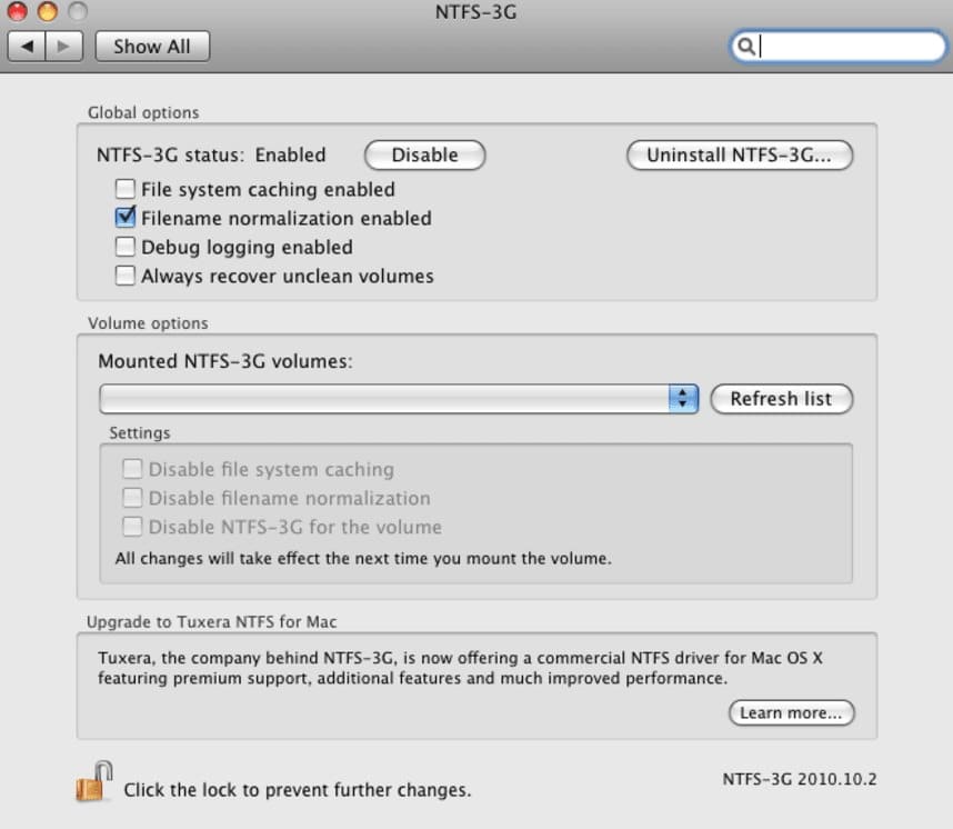NTFS 3G for MAC