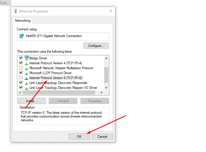 Disable IPv6