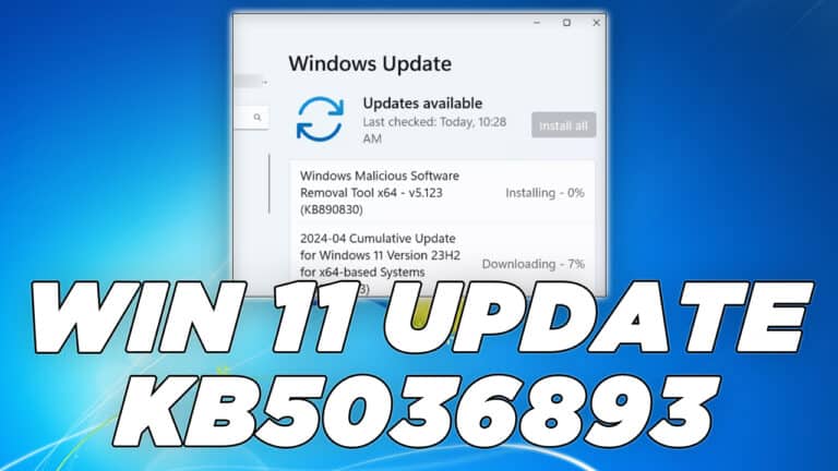 WINDOWS 11 UPDATE