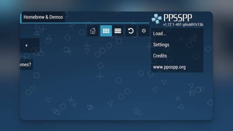 PPSSPP PSP emulator running on iPhone