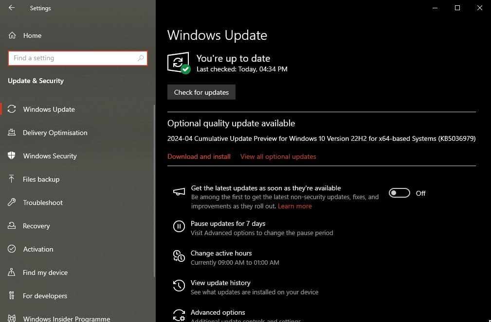 Update Edge browser