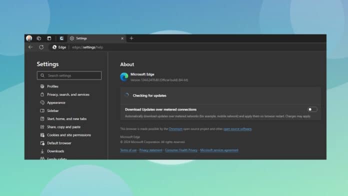 How to update update Edge browser