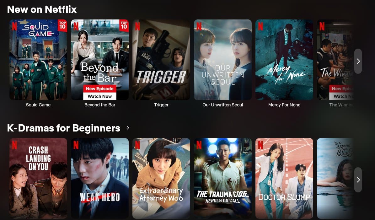 Stream kdramas on Netflix