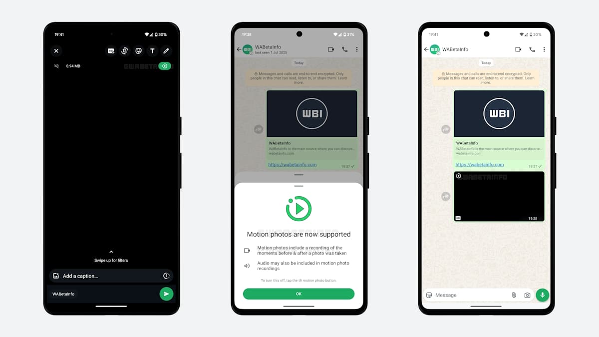 Motion picture on WhatsApp