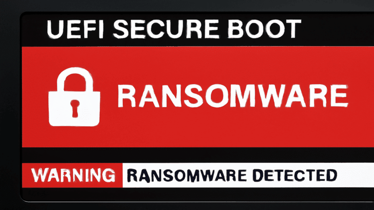 HybridPetya ransomware in uefi boot