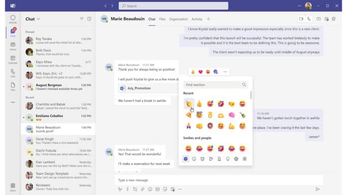 Microsoft teams flags links