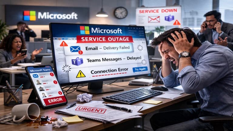 Teams blocks mails and messages