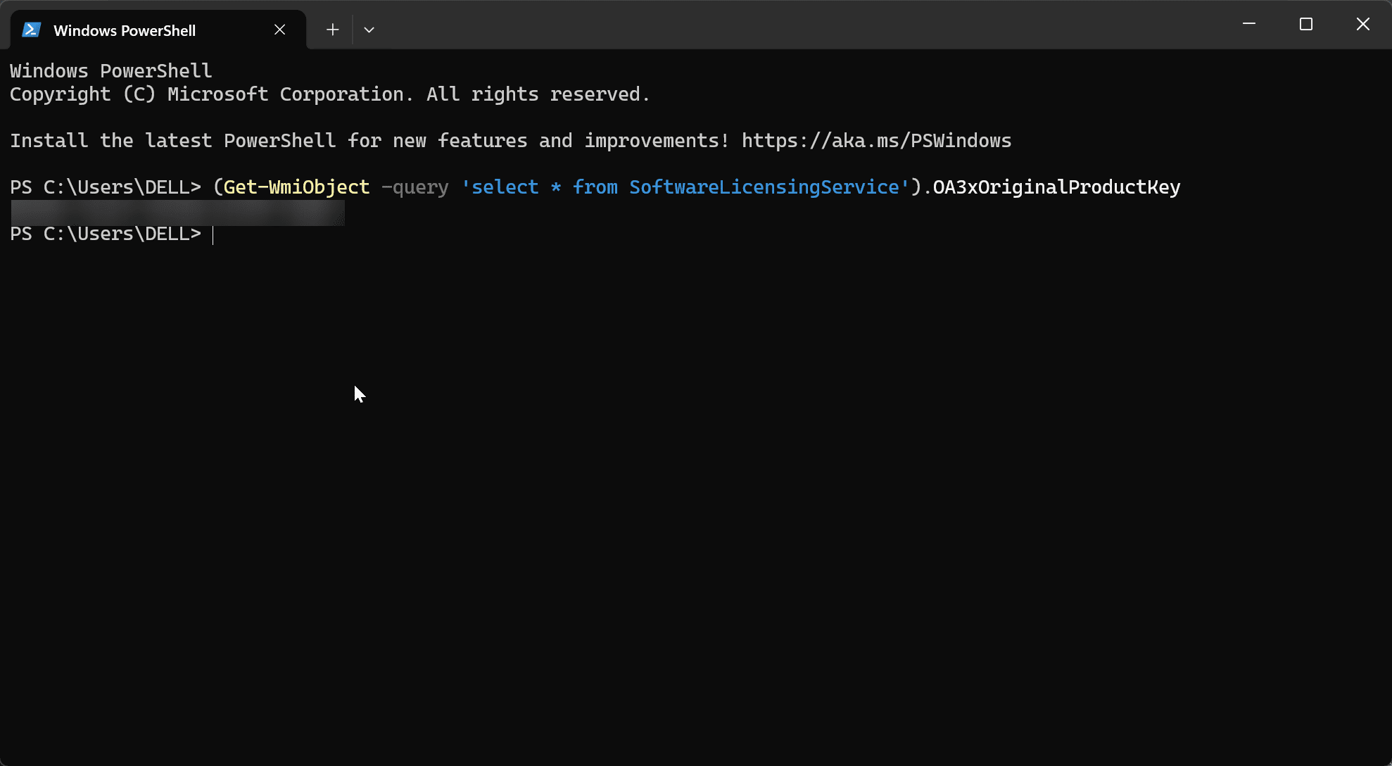 Check Windows product key